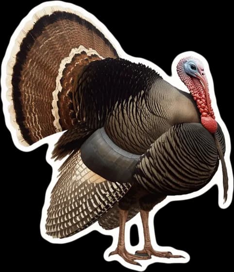 A turkey, a paper cut-out