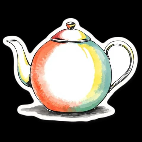 the kettle, the picture from the book