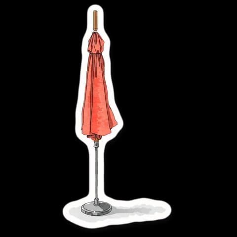 the umbrella, the picture from the book