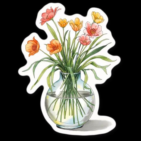 the vase, the picture from the book