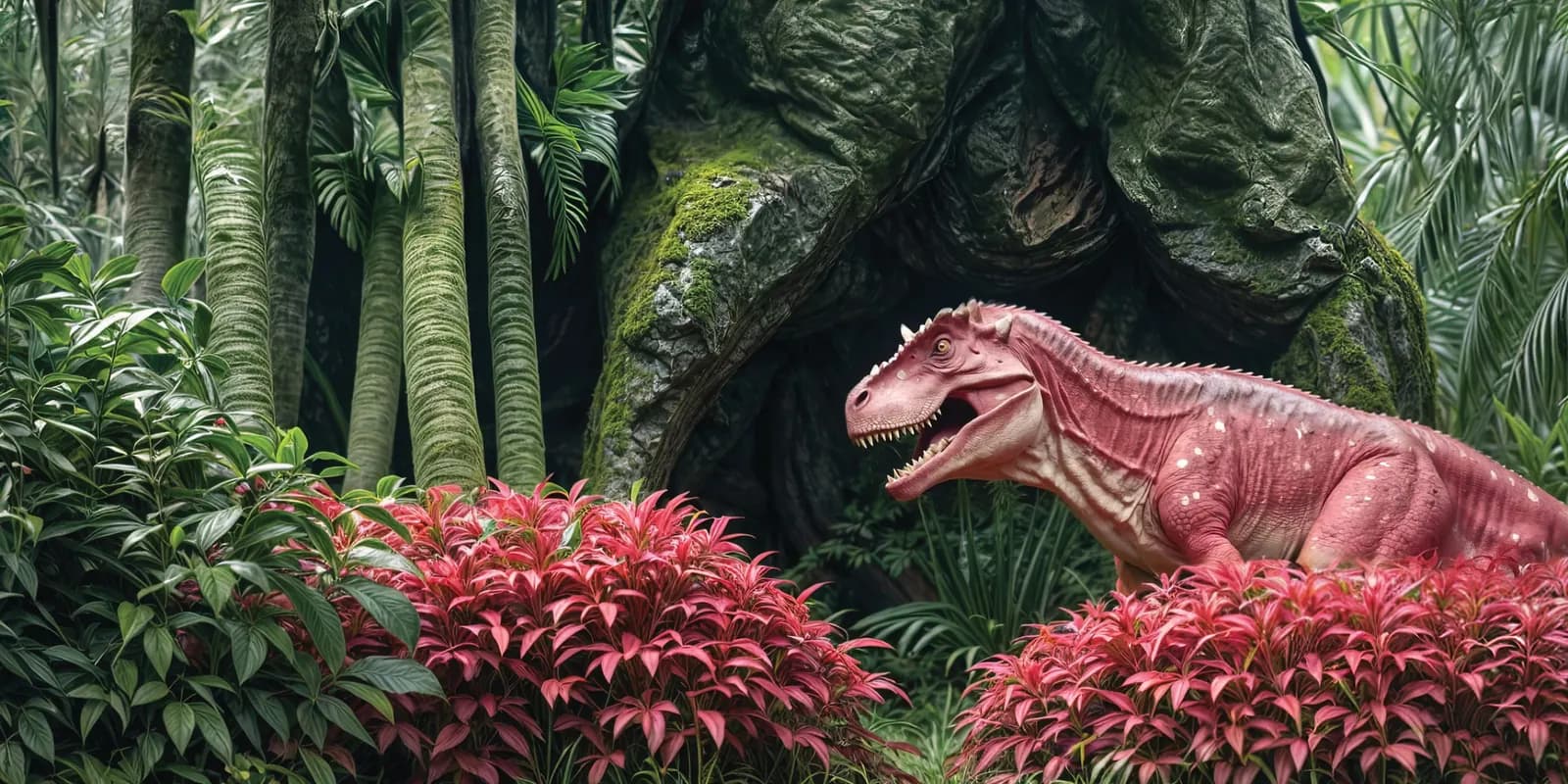 The Carnotaurus, the painting from pages 40 and 41 of Dinosaurs Are Back