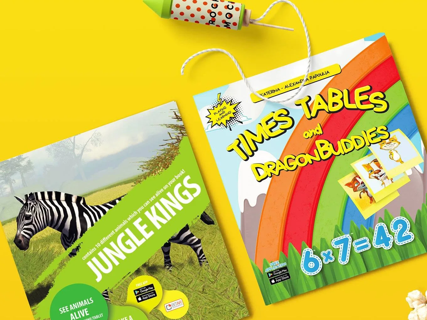 Jungle Kings and Times Tables and Dragon Buddies, the English livebooks