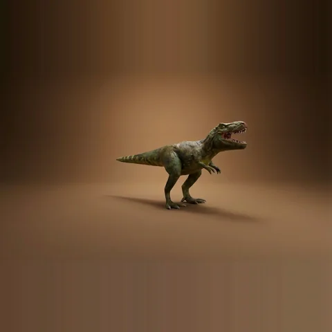 3D tyrannosaurus from Dinosaurs Are Back