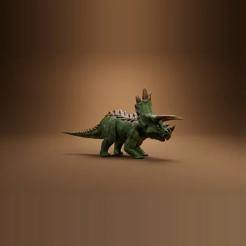 3D triceratops from Dinosaurs Are Back