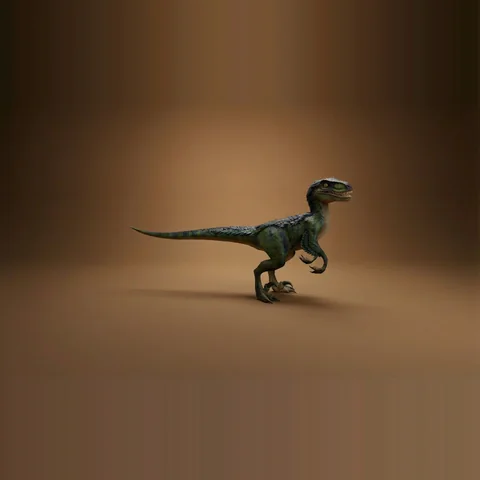 3D velociraptor from Dinosaurs Are Back
