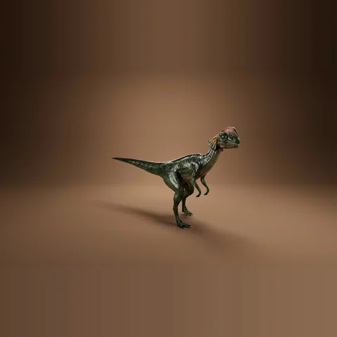3D dilophosaurus from Dinosaurs Are Back