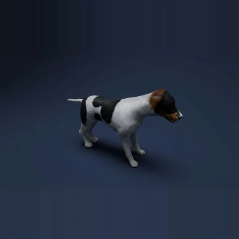 3D dog from Farm Animals