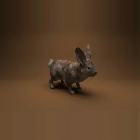 3D rabbit from Forest Animals