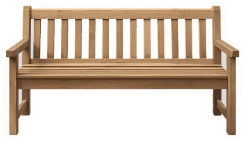 Garden bench, a paper cut-out