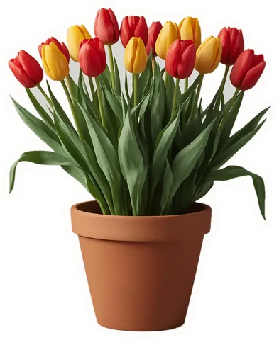 Flowerpot, a paper cut-out