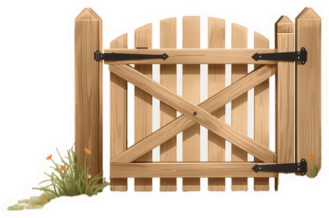 Gate, a paper cut-out