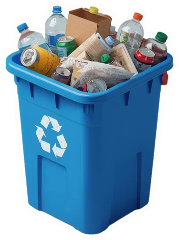 Recycling box, a paper cut-out