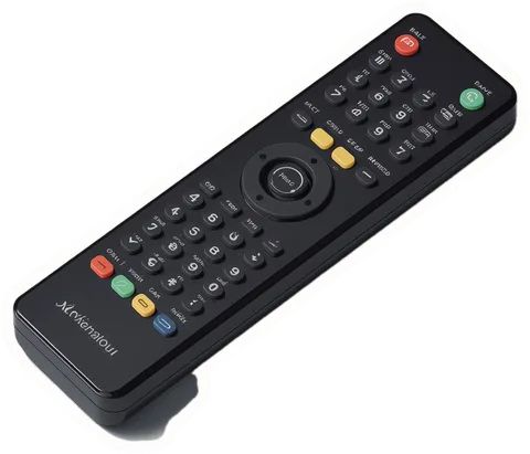 TV remote, a paper cut-out