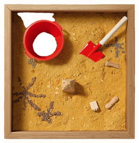 Sandbox, a paper cut-out