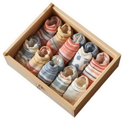 Sock drawer, a paper cut-out