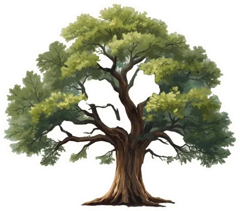 Big tree, a paper cut-out