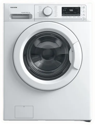 Washing machine, a paper cut-out