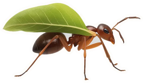 Ant, a paper cut-out