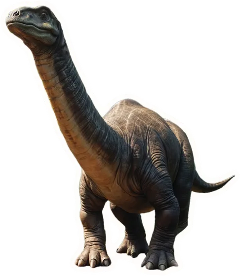 Apatosaurus, a paper cut-out