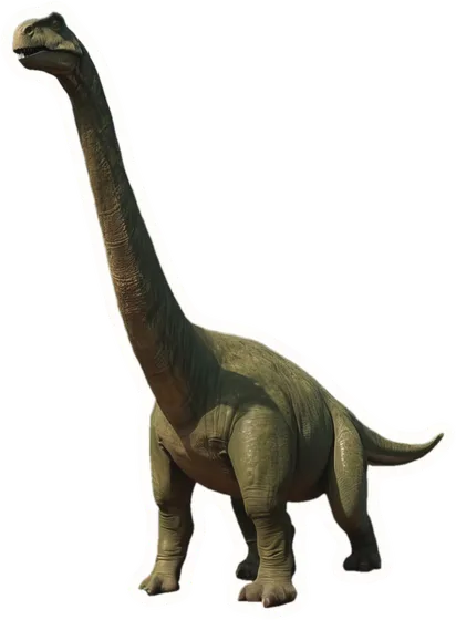 Brachiosaurus, a paper cut-out