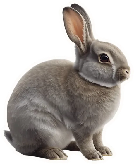Bunny, a paper cut-out