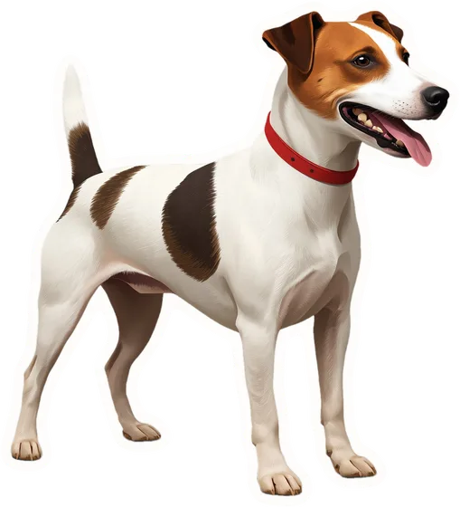 Dog, a paper cut-out