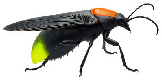 Firefly, a paper cut-out