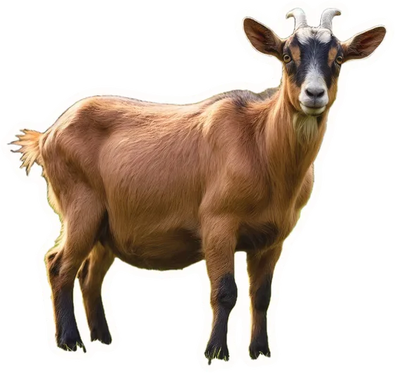 Goat, a paper cut-out