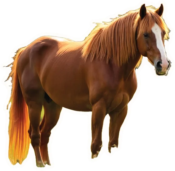 Horse, a paper cut-out