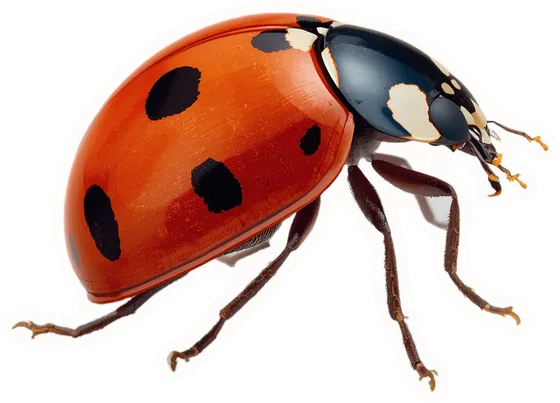 Ladybug, a paper cut-out