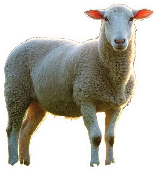 Sheep, a paper cut-out