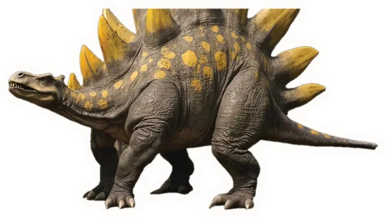 Stegosaurus, a paper cut-out
